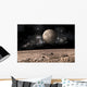 Moon Rises over Rocky Close Moon Wall Decal