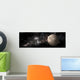 Heavily Cratered Moon Alone Wall Decal