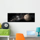 Heavily Cratered Moon Alone Wall Decal