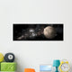 Heavily Cratered Moon Alone Wall Decal