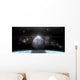 Moon Rises above Stormy Horizontal Wall Decal