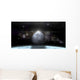 Moon Rises above Stormy Horizontal Wall Decal