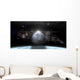 Moon Rises above Stormy Horizontal Wall Decal