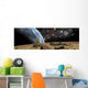 Earth-like Planet Rises Thin Wall Decal