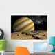 Large Cloud Covered Planet Wall Decal