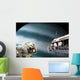 Astronauts Performing Work Space Planet Wall Decal