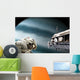 Astronauts Performing Work Space Planet Wall Decal
