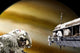 Astronauts Performing Work Space Saturn Wall Decal