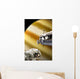 Astronauts Performing Work Space Vertical Saturn Wall Decal