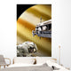 Astronauts Performing Work Space Vertical Saturn Wall Decal
