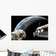 Astronauts Performing Work Space Shadow Earth Wall Decal