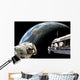 Astronauts Performing Work Space Shadow Earth Wall Decal
