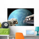Astronauts Performing Work Space Neptune Wall Decal
