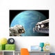 Astronauts Performing Work Space Neptune Wall Decal