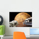 Astronauts Performing Work Space Mars Wall Decal