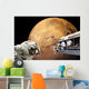 Astronauts Performing Work Space Mars Wall Decal