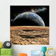 Earth-like Planet Rises Wall Decal