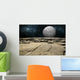 Cratered Moon Rises over Wall Decal