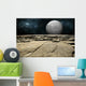 Cratered Moon Rises over Wall Decal