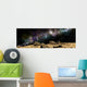 Colorful Nebula above Rocky Wall Decal