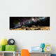 Colorful Nebula above Rocky Wall Decal