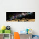 Colorful Nebula above Rocky Wall Decal