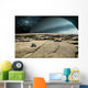 Rover Explores Surface Rocky Wall Decal