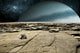 Rover Explores Surface Rocky Wall Decal