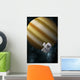 Astronaut Floating Space Front Wall Decal