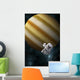 Astronaut Floating Space Front Wall Decal