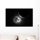 Astronaut Floating Deep Space Horizontal Wall Decal