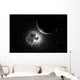 Astronaut Floating Deep Space Horizontal Wall Decal