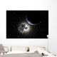 Astronaut Floating Deep Space Horizontal Wall Decal