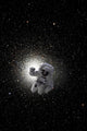 Astronaut Floating Deep Space Vertical Wall Decal