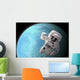 Artist's Concept Astronaut Floating Blue Planet Wall Decal