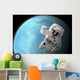 Artist's Concept Astronaut Floating Blue Planet Wall Decal
