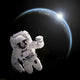 Astronaut Floating Space as Wall Decal