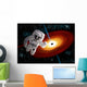 Astronaut Floating Outer Space Wall Decal