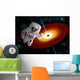 Astronaut Floating Outer Space Wall Decal