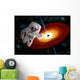 Astronaut Floating Outer Space Wall Decal