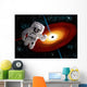 Astronaut Floating Outer Space Wall Decal