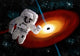 Astronaut Floating Outer Space Wall Decal