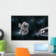 Galactic Scene Showing Astronauts Wall Decal