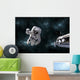 Galactic Scene Showing Astronauts Wall Decal