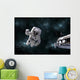 Galactic Scene Showing Astronauts Wall Decal