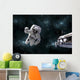 Galactic Scene Showing Astronauts Wall Decal
