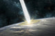 Comet Strikes Earth Horizontal Wall Decal