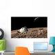 Scorched Space Capsule Moon Wall Decal