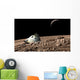 Scorched Space Capsule Moon Wall Decal