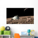 Scorched Space Capsule Moon Wall Decal